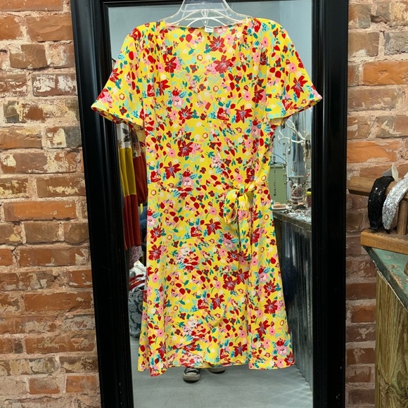 J Crew Floral Wrap Dress - Picture 1 of 5